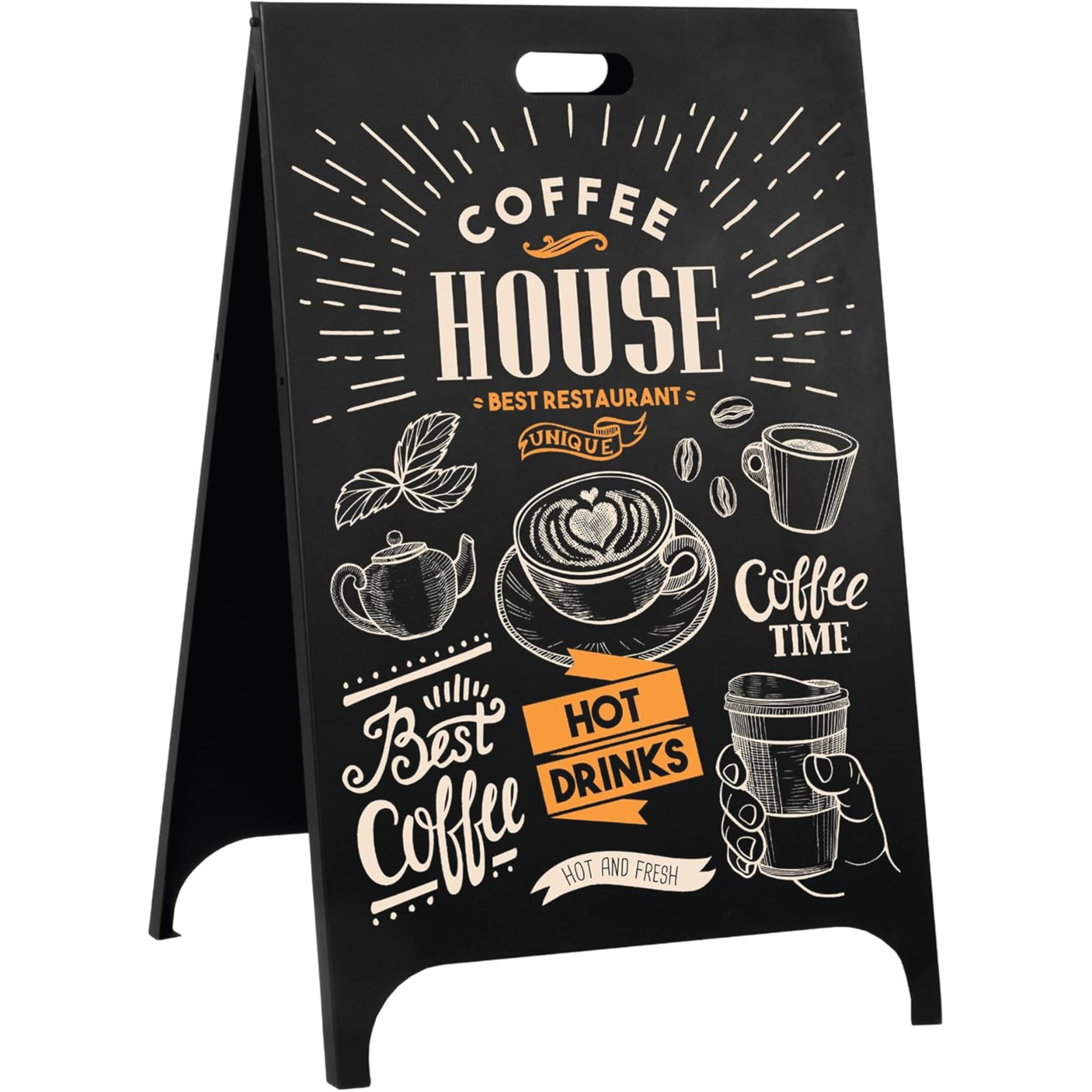 Amazon.com : Ilyapa Modern All Metal Double Sided A Frame